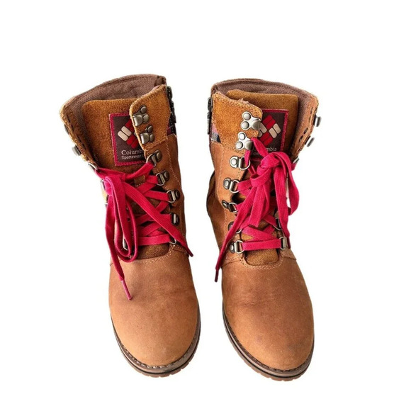 Columbia Twentythird Ave WP Mid Print Boot Size 7 Waterproof Leather Womans - Picture 1 of 9